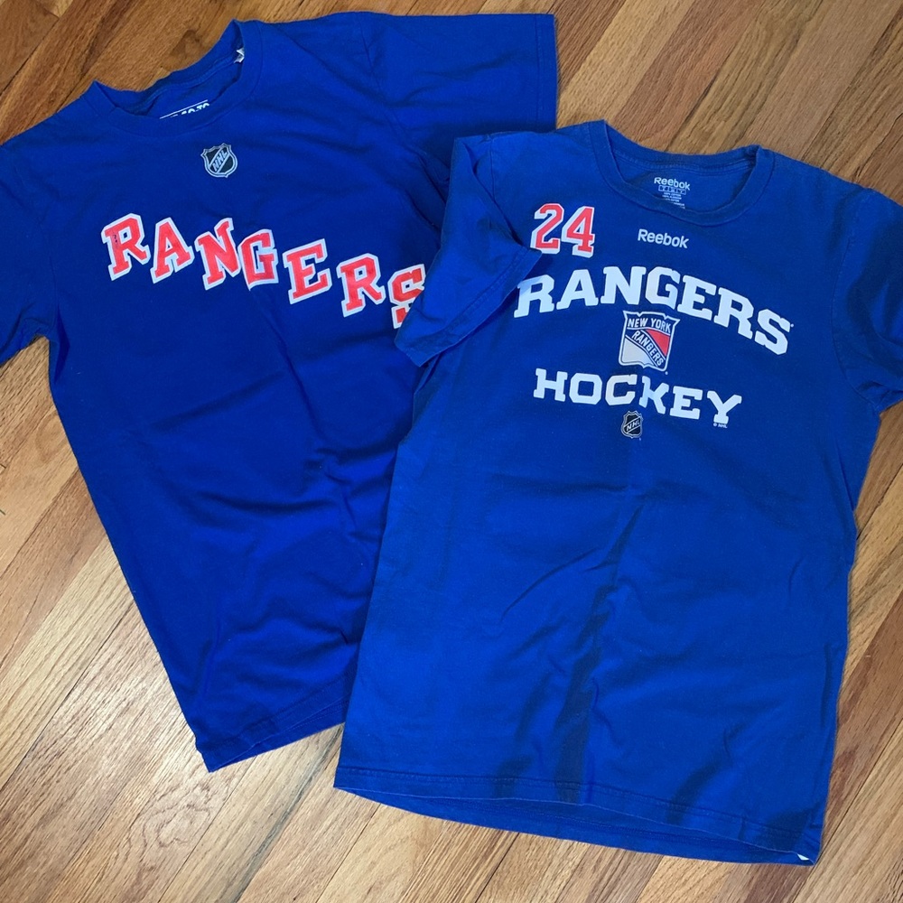 2 NY Rangers NHL hockey shirts